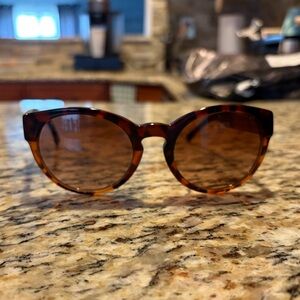 Burberry Brown Tortoiseshell Round Sunglasses
